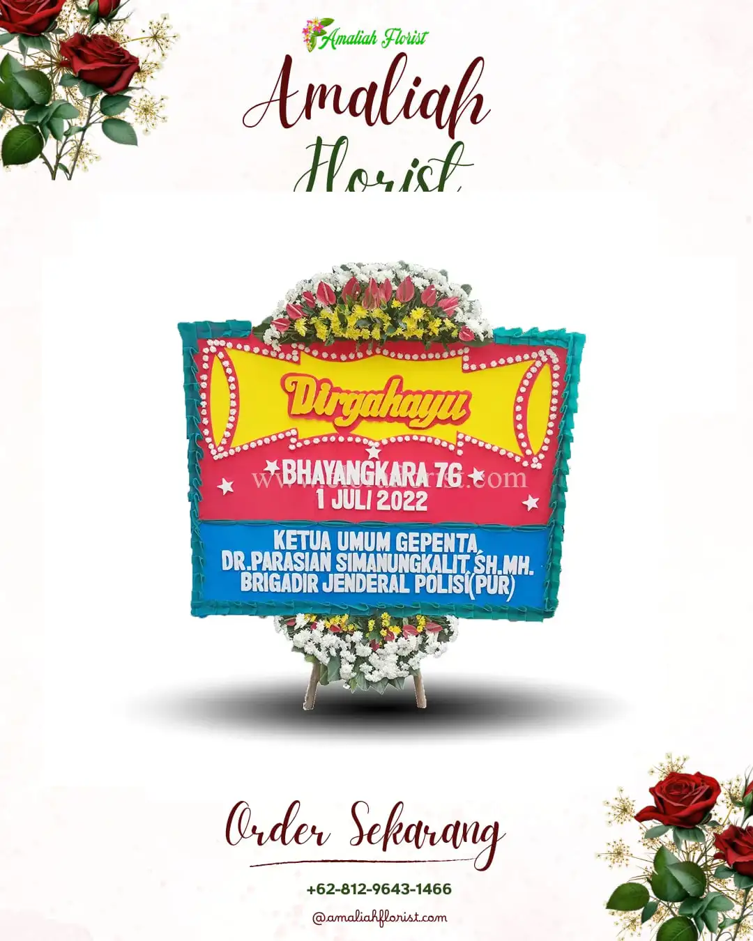 Papan Bunga HUT Ulang Tahun Pondok Kelapa